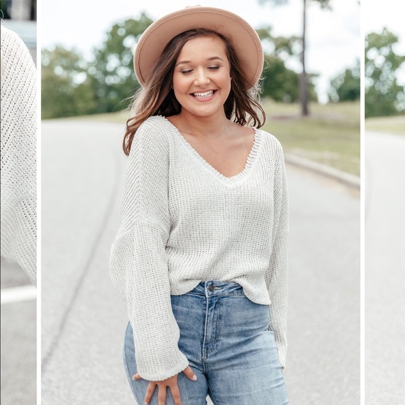 Basically You Knit Top - Oatmeal - Picture 8 of 8